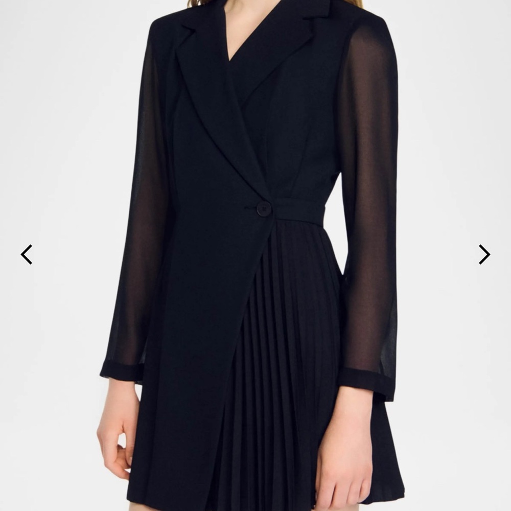 Sandro “Lilela” Tailored Wrap Dress